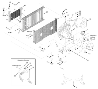 Air-Compressor Parts Diagram and Parts List for CE705100FP  Campbell Hausfeld Compressor